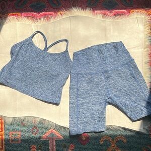 Beyond Yoga Space Dye Bike Shorts and Tank Set size medium